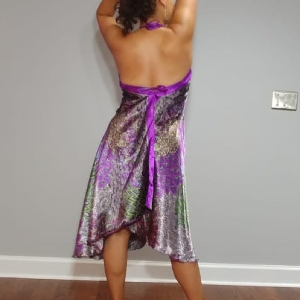 Halter, Purple Dress - Picture 2 of 4